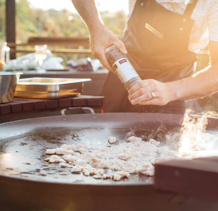 Stegepladesæt gas LL Sort 100 cm