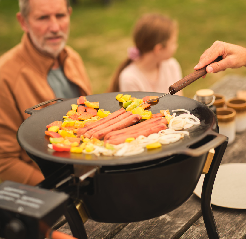 Stegepladesæt gas SL Sort 48 cm