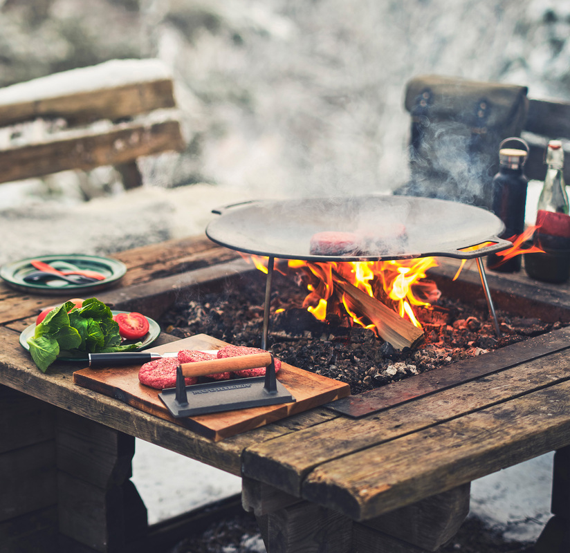 Grillpresser rektangulær Støbejern