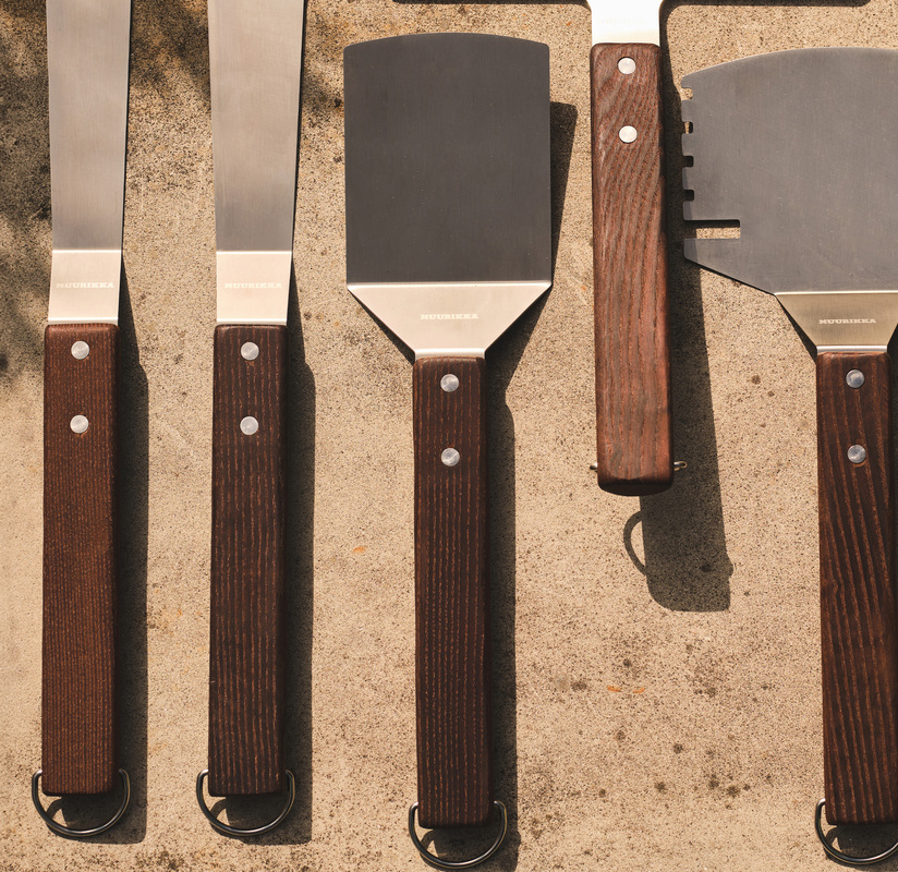 Grill- og stegespade Rustfri/ask