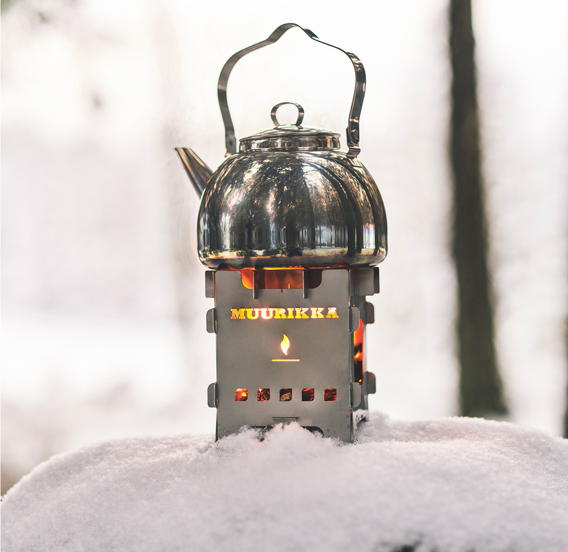 Vildmarkskøkken, sammenklappeligt Rustfrit