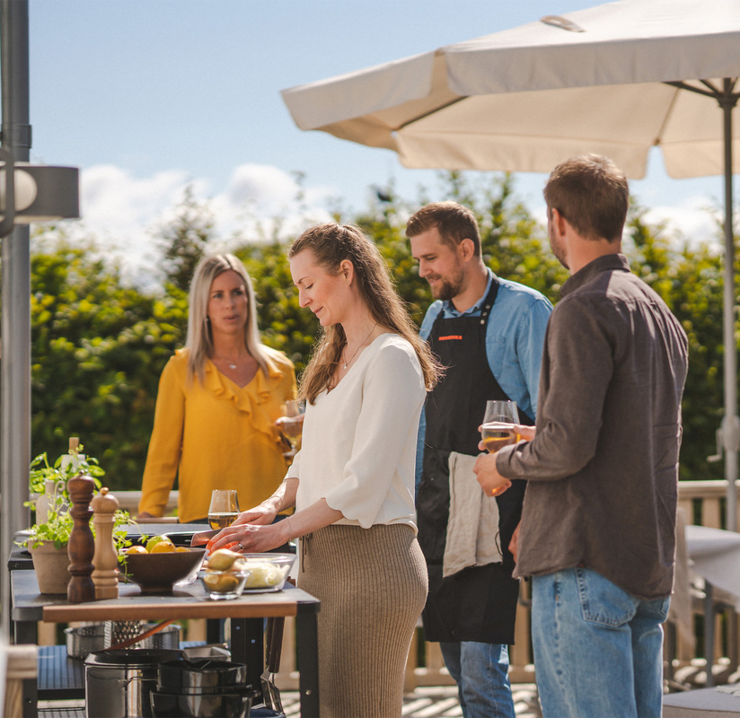 Udekøkken gas WG Sort 58 cm