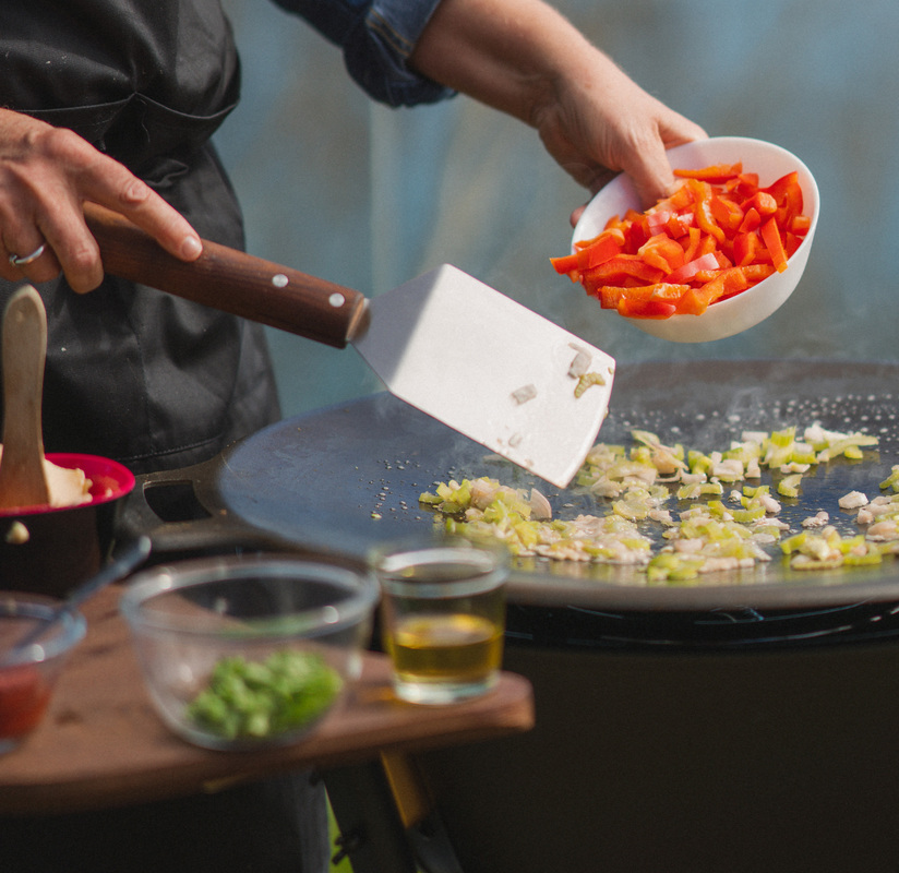 Grill- og stegespade Rustfri/ask