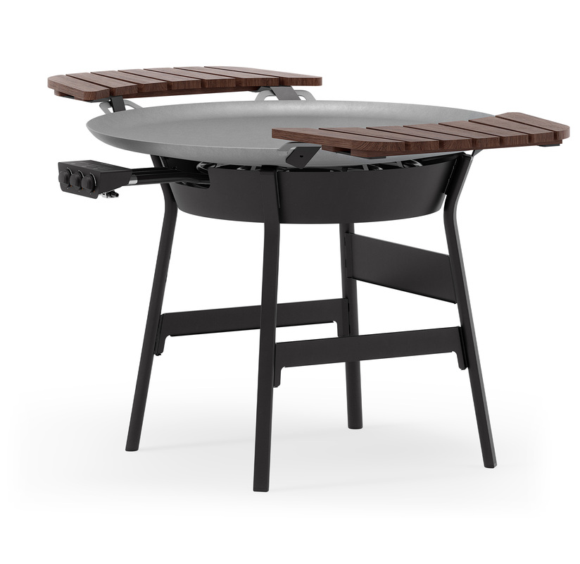 Stegepladesæt gas LL Sort 120 cm