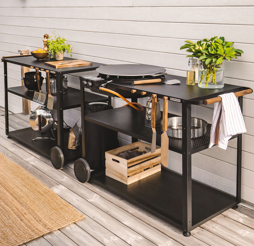 Udekøkken gas WG Sort 58 cm