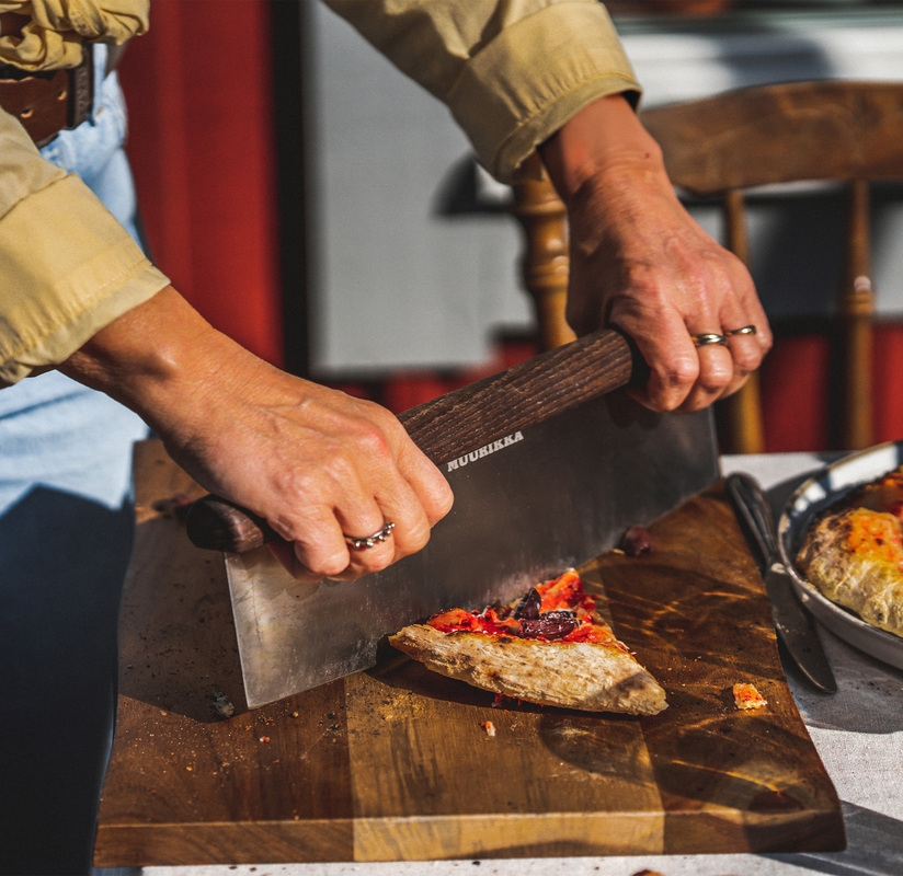 Pizzaskærer Rustfri/ask