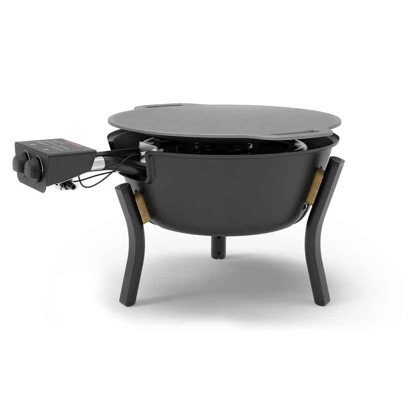 Stegepladesæt gas SL Sort 48 cm