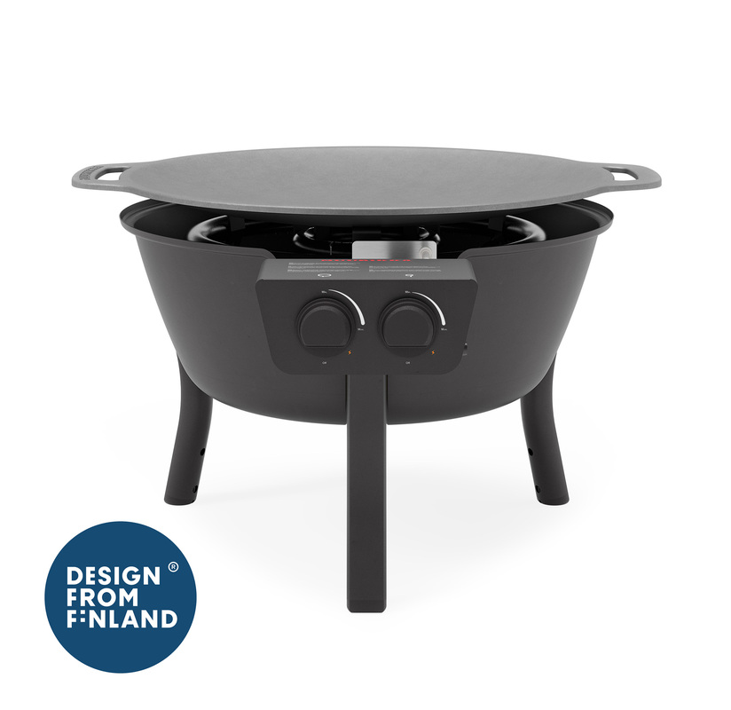 Stegepladesæt gas SL Sort 48 cm