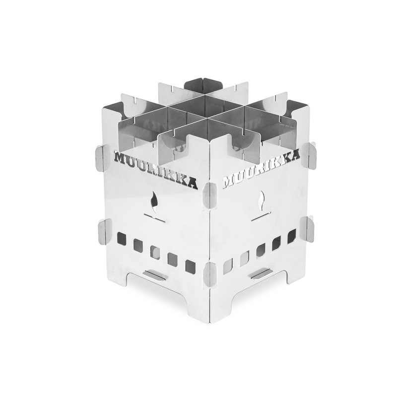 Vildmarkskøkken, sammenklappeligt Rustfrit