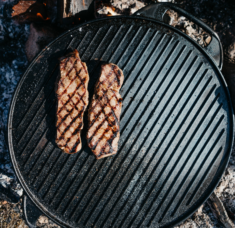 Grillpande Støbejern 42 cm