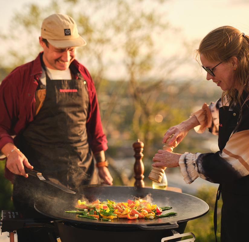 Stegepladesæt gas LL Sort 78 cm