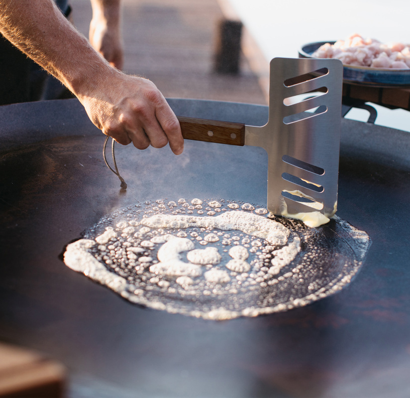 Stegepladesæt gas LL Sort 120 cm