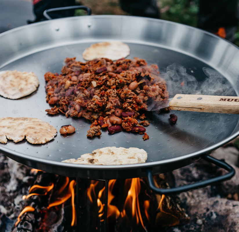 Paellapande Koldvalset stål 70 cm